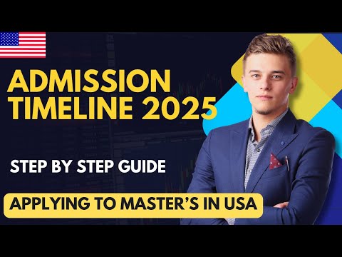 Admission Timeline for Fall 2025 :Step-by-Step Guide for Applying to Master’s Degree in the USA