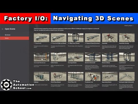 Navigating Scenes in Factory I/O (Factory Simulator for PLC Programmers)