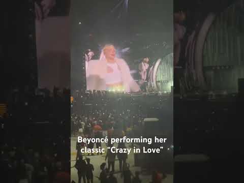 Beyoncé performing her classic “Crazy in Love” during her World Tour #beyonce #renaissance #music