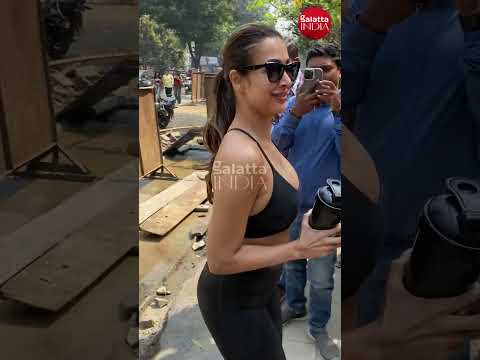 Malaika Arora arrives for her gym session with style and grace! ✨🏋️‍♀️ #malaikaarora #galattaindia