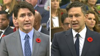 Trudeau and Poilievre debate inflation and the cost of living after U.S. election results