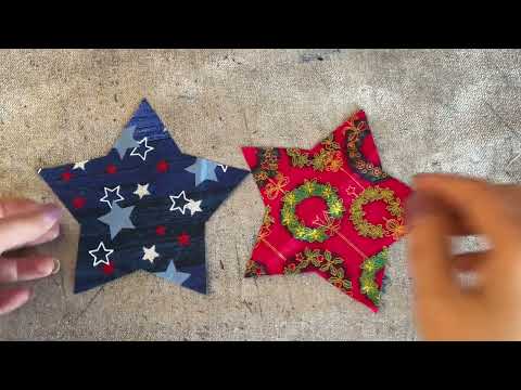 2  Gift Ideas For Christmas From Fabric Scraps/How To Sew Fabric Ornaments For Christmas Decorations