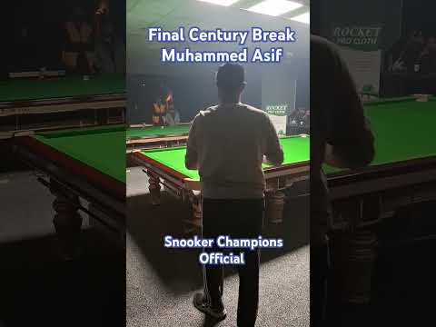 Muhammed Asif Amazing Snooker Century Break In Final | Snooker 2025 Final #muhammadasif #amazing