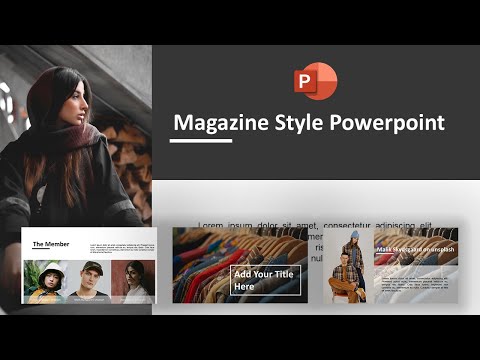 Magazine Style Powerpoint Template | Aesthetic PowerPoint Presentation | FREE TEMPLATE