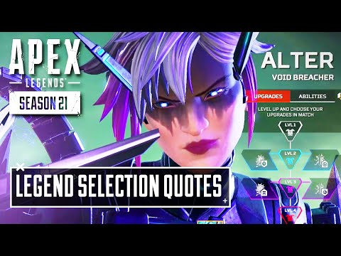 ALTER Legend Selection Quotes - Apex Legends Season 21