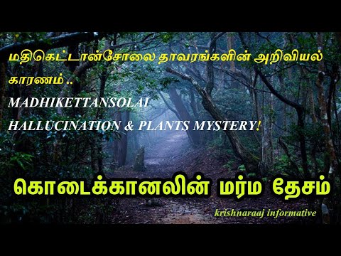 மதிகெட்டான்சோலை தாவரங்களின் அறிவியல்|MADHIKETTANSOLAI HALLUCINATION&PLANTS!|Krishnaraaj informative.