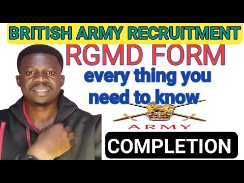 Army recruitment: RGMD forms everything you need to know