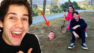 WE BURIED MY FRIEND IN THE BACKYARD!!