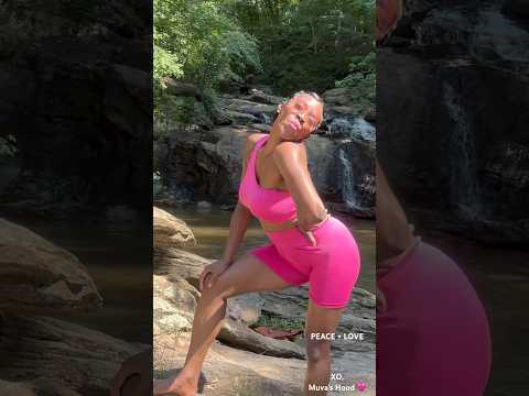 Self Care Sundays in Muva's Hood 🩷 #hiking #waterfall #vacation #travel #beauty #nature #shorts