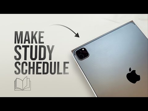 How to Make Schedule for Study in iPad (tutorial)