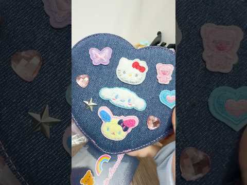 Sanrio Denim Series heart mirror 🥰🤩 #sanrio #unboxing