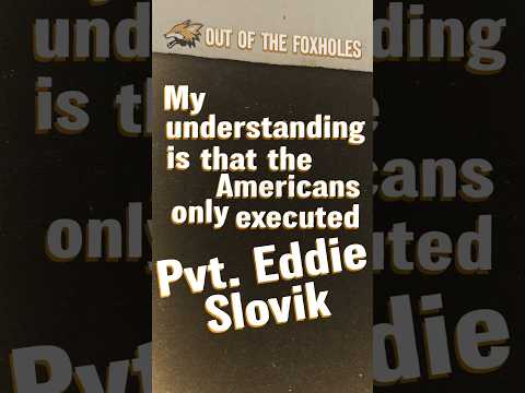 My understanding is that the Americans only executed Pvt. Eddie Slovik - #OOTF #shorts