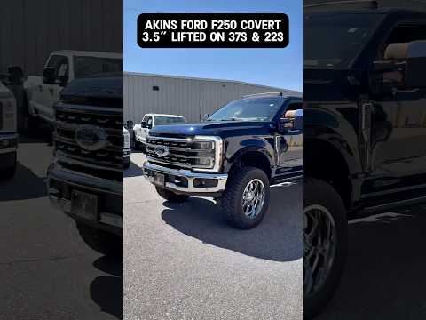 Antimatter Blue Akins Ford F250 Lariat 3.5” LIFTED on 37s & 22” Fuel Mavericks