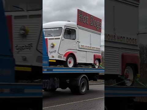 Citroen Hot Dog Van being recovered at Trafford Park #truck #shorts #shortvideo #youtubeshorts