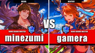 GBVSR ▰ minezumi (Belial) VS gamera (Beatrix) | High Level Gameplay