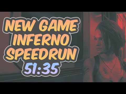 Resident Evil 3 Remake - New Game Inferno Speedrun - 51:35