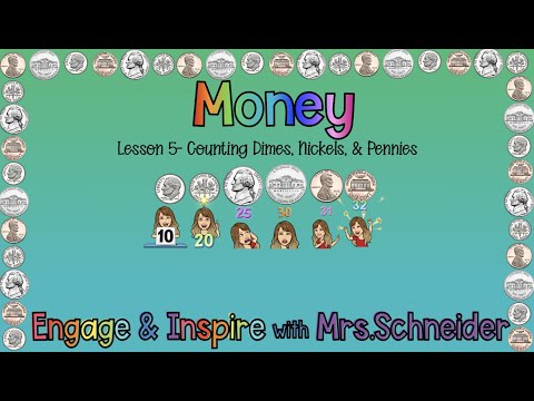 Money Lesson #5-Counting dimes, nickels, and pennies