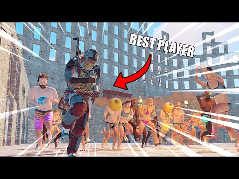 Can 100 Players Defeat the BEST Rust PvPer?