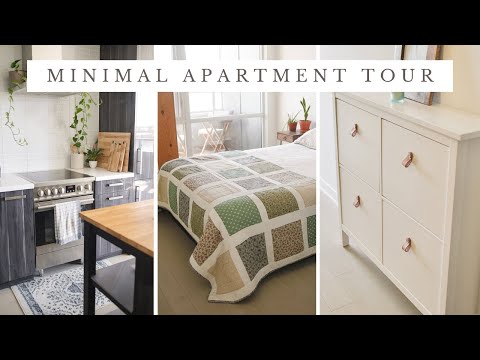 MINIMALIST + COZY APARTMENT TOUR  [650 sq. ft.]