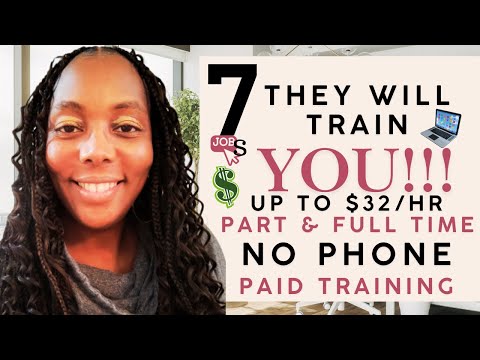 7 Work from Home Jobs with Paid Training   Start Earning Today!