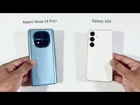 Redmi Note 14 Pro Plus vs Samsung Galaxy S24 Speed test and Camera Compare