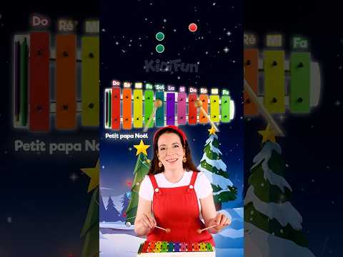 How to play "Petit papa Noël" on the xylophone (glockenspiel) 🎄❄️ #kids #song #learn #music #french