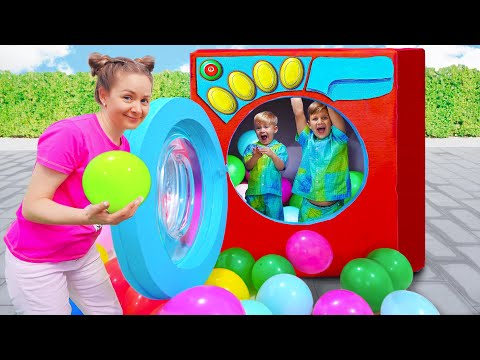 Roma and Oliver Magic Washing Machine Adventure