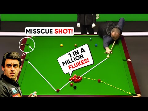 Top Craziest snooker flukes compilation 2024