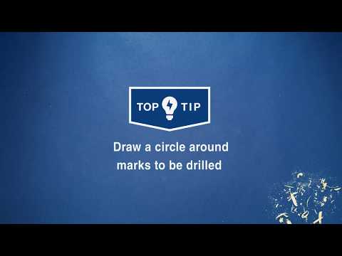 Wickes Top Tips - Draw a circle around marks to be drilled