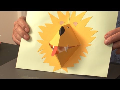 Pop-Up Tutorial 33 - Pop-Up Lion - Birthday Card