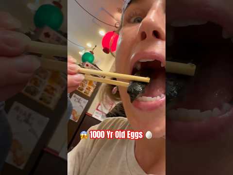 😱🥚1000yr old Eggs! #japan #japaneats #japantravel #foodcritic #foodreview #food #foodie #traveling