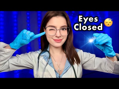 ASMR Cranial Nerve Exam but EYES CLOSED 👩‍⚕️ Medical Roleplay, Ear, Eye & Hearing Tests for Sleep