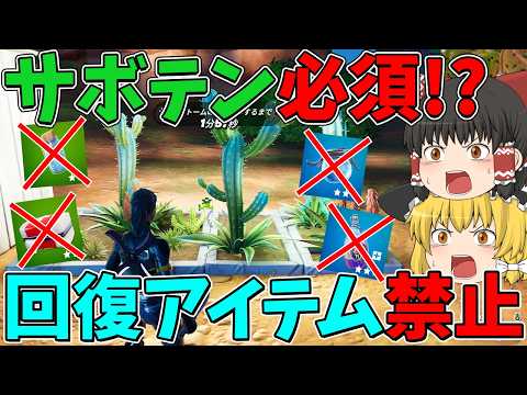 【フォートナイト】回復アイテム禁止縛りに挑戦！はたしてビクロイできるのか！？【ゆっくり実況】