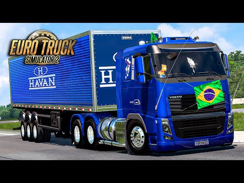 Volvo FH16 2009 no Baú da HAVAN - Euro Truck 2 Mods 1.53