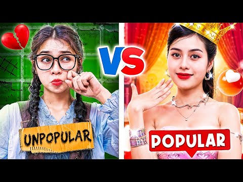 Fille Impopulaire Vs Fille Populaire! Ma Demi-soeur Est Une Célèbre Danseuse De Tiktok!