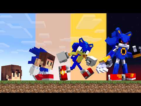 Minecraft But There's Sonic Upgrades