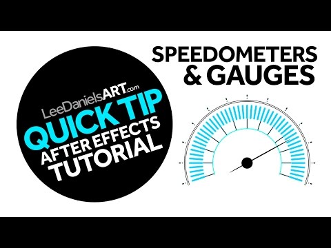 After Effects Tutorial | QUICK TIP | Speedometers & Gauges