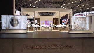 [ISE 2018] LG Transparent OLED Signage Unveiling