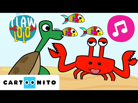 CLAWLOLO 🦀 | Çılgın Şarkı 🎵 Deniz Hayvanlarıyla Eğlenceli Dans 🌊 | @CartoonitoTurkiye