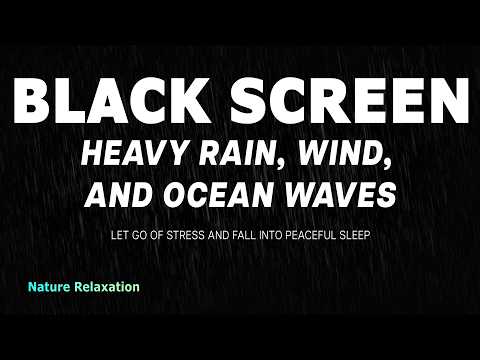 Let Stress Drift Away with Soothing Rain Downpour, Ocean Waves, and Wind Ambience