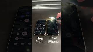 Fake vs Real iPhone Brightness Test! 🔆📱 #FakeiPhoneTest #BrightnessBattle #TechComparison