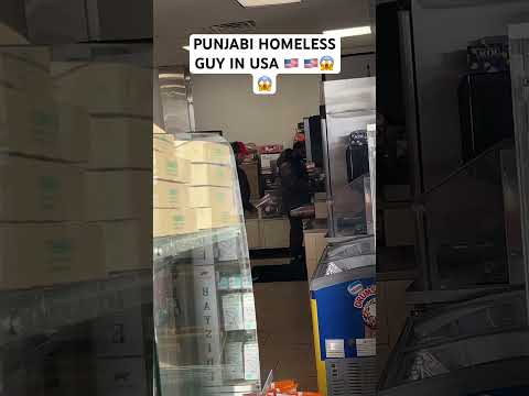 PUNJABI HOMELESS GUY IN AMERICA 🇺🇸🇺🇸😱😱 #homeless #punjabi #america #california #shorts