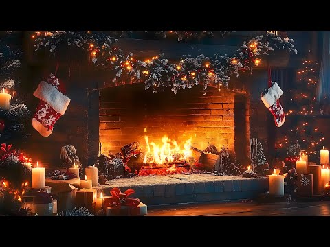 New Year's Fireplace 12Hrs 🔥Crackling Fire Sounds with Burning Logs [No Music] ASMR