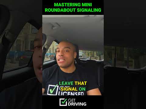 How to master mini roundabout signalling | #driving #drivingtips #drivinglessons #shorts