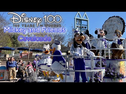 [4K] Disney100 Years of Wonder Mickey and Friends Cavalcade Disneyland Resort CA 2023