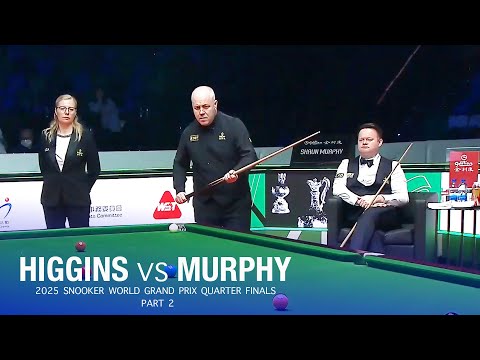 John Higgins vs Shaun Murphy 2025 Snooker World Grand Prix Quarter Finals Part 2