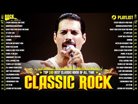 Best Classic Rock Songs 70s 80s 90s 🔥 Guns N' Roses, Aerosmith, Bon Jovi, Metallica, Queen, ACDC, U2