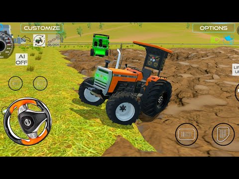 गॅरेंडर मशीन फस गया कीचड़ मे 😱 MESSY TRAKTOR VALE NE KIYA HELP😯 #trending #viralvideo #gaming