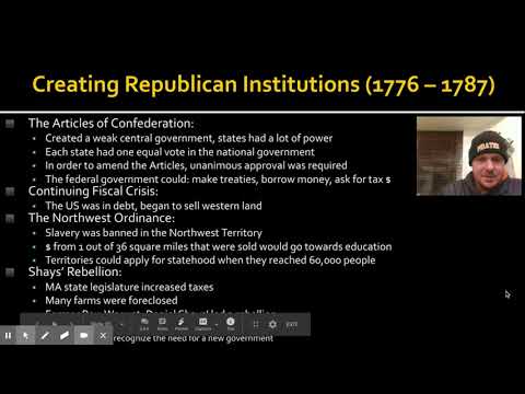 Chapter 6: Creating Republican Institution (1776-1787)