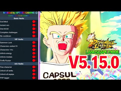 (NEW!) Dragon Ball Legends v5.15.0 VIP MOD MENU | PREMIUM ACCOUNT 🔥 | LANDSCAPE MODE